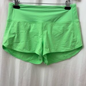Lululemon Athletica Bright Green Athletic Shorts